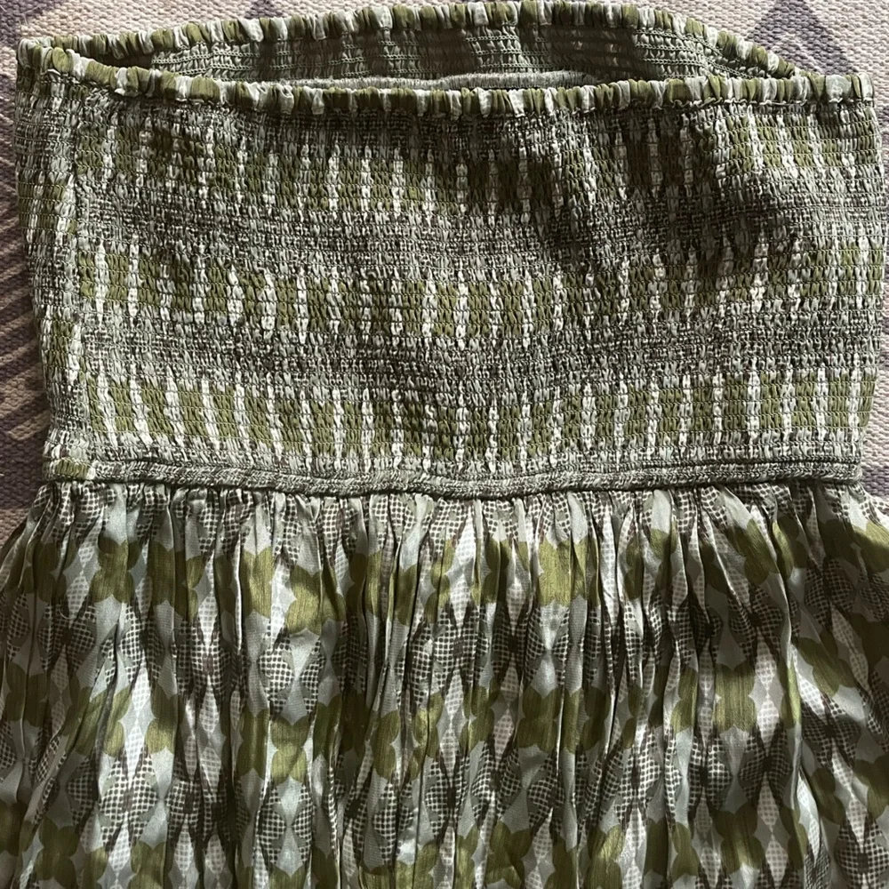 Anthropologie - Siddhartha Bansal smocked strapless maxi dress - Picture 4 of 8